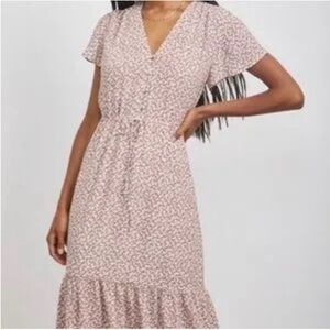 Rails Blush Floral Midi Dress Kiki garden party size small new with tags dress